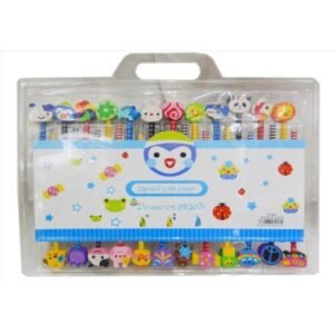 Pack 24 lapices con goma + bolsa de lunares de regalo