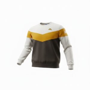 Sudadera de hombre Kappa Baldo algodón verde, sin capucha cuello redondo y puños acanalados para uso diario y estilo urbano