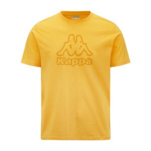 Camiseta de hombre Kappa Cremy Tee manga corta amarilla 100% Algodón